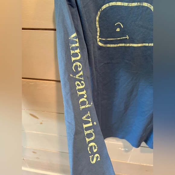 Vineyard Vines Men’s Blue Long Sleeve Pocket Tee Shirt, size medium, EUC, preppy - Picture 5 of 7